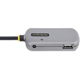 StarTech.com USB Extender Hub, 24m USB 2.0 Extension Cable w/ 4-Port USB-A Hub, Active/Bus Powered USB Repeater Cable, ESD Protection