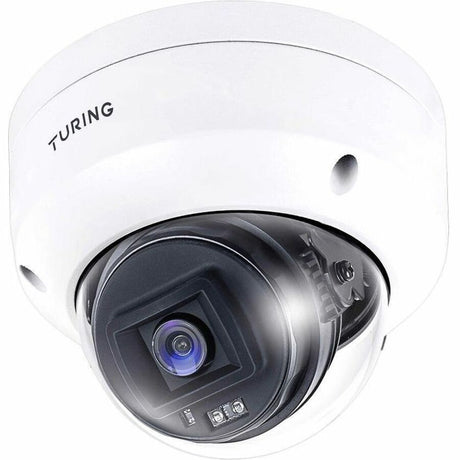 Turing Video EDGE+ EVC5FD 5 Megapixel Outdoor Network Camera - Color - Dome - White - TAA Compliant