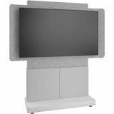 Middle Atlantic Forum Series 4RU Free-Standing 2-Bay Single Display Stand - Light Finish