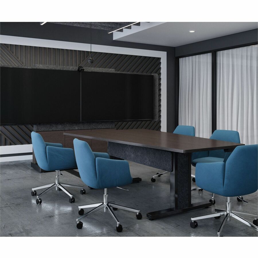 Middle Atlantic Forum Series 4RU Free-Standing 3-Bay Dual Display Stand - Dark Finish