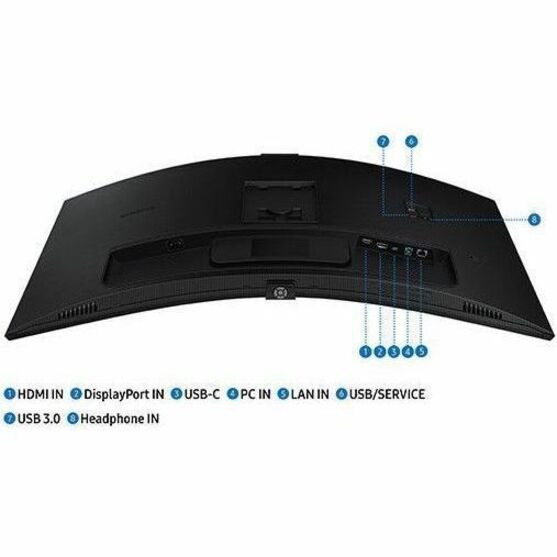 Samsung ViewFinity S6 S34C654VAN 34" Class Webcam UW-QHD Curved Screen LCD Monitor - 21:9 - Black