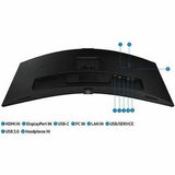 Samsung ViewFinity S6 S34C654VAN 34" Class Webcam UW-QHD Curved Screen LCD Monitor - 21:9 - Black