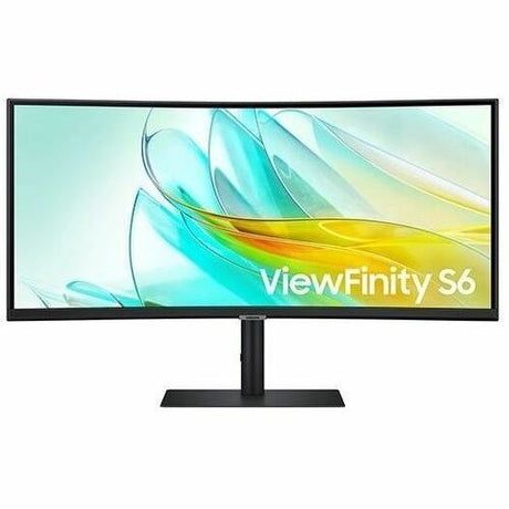 Samsung ViewFinity S6 S34C654UAN 34" Class UW-QHD Curved Screen LCD Monitor - 21:9 - Black