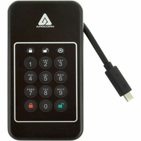 Apricorn Aegis 500 GB Portable Hard Drive - External - PCI Express NVMe