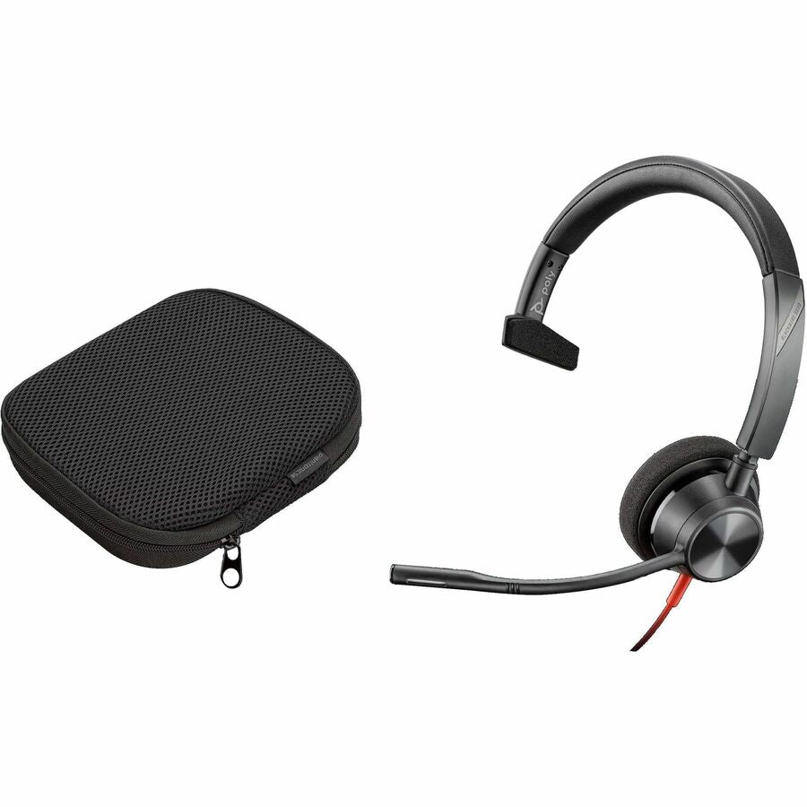 Poly Blackwire 3310 Microsoft Teams Certified Headset +USB-C/A Adapter TAA