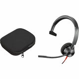Poly Blackwire 3310 Microsoft Teams Certified Headset +USB-C/A Adapter TAA