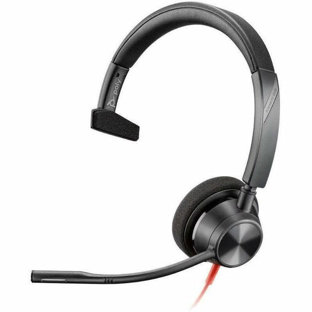 Poly Blackwire 3310 Microsoft Teams Certified Headset +USB-C/A Adapter TAA