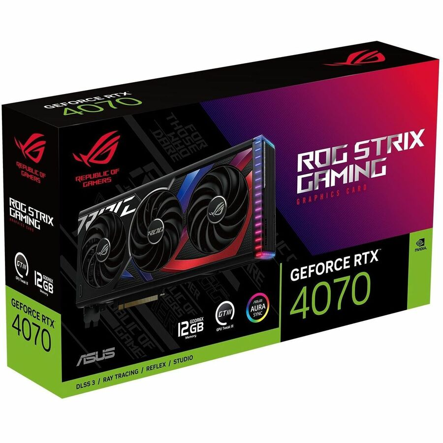Asus ROG NVIDIA GeForce RTX 4070 Graphic Card - 12 GB GDDR6X