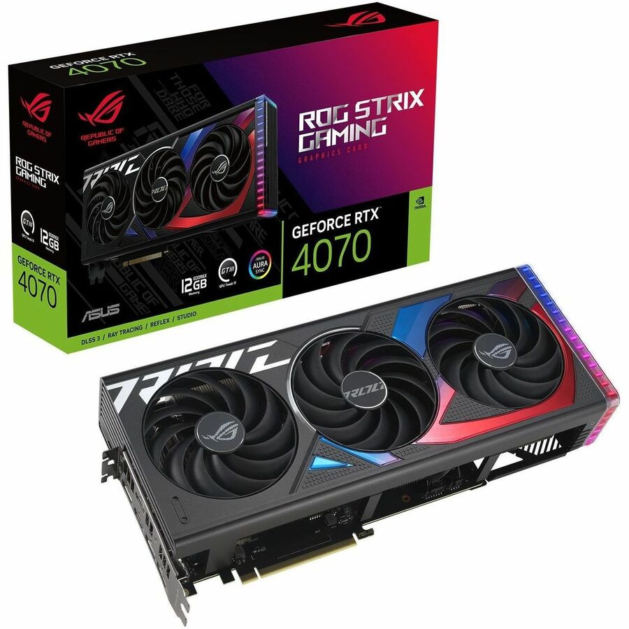 Asus ROG NVIDIA GeForce RTX 4070 Graphic Card - 12 GB GDDR6X