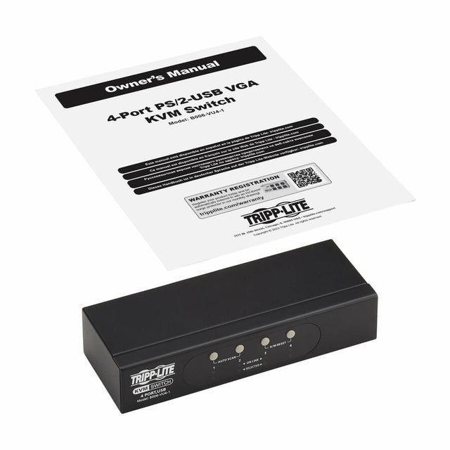 VGA KVM SWITCH 4-PORT FOR USB
