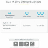 StarTech.com Dual-Laptop USB-C KVM Docking Station, Dual Monitor 4K 60Hz DisplayPort KVM Dock, 5x USB Hub, GbE, 90W/45W PD, Windows/Mac