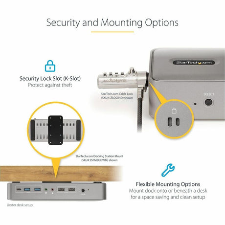 StarTech.com Dual-Laptop USB-C KVM Docking Station, Dual Monitor 4K 60Hz DisplayPort KVM Dock, 5x USB Hub, GbE, 90W/45W PD, Windows/Mac