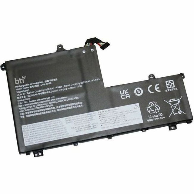 BTI L19L3PF8-BTI 11.1V 43.5WHR LI-ION BATTERY 5B10V25237, 5B10V25238, 5B10V25251, 5B10W67255, 5B10W67347, 5B10W67364, 5B10X55569, 5B10X55570, 5B10X55572, L19C3PF1, L19C3PF9, L19D3PF1, L19L3PF8, L19M3PF1, L19M3PF9, SB10V25236, SB10V25242, SB10V25248, SB10W