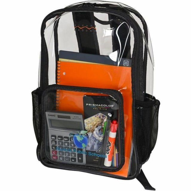 Higher Ground Safe N' Clear Carrying Case (Backpack) for 14" to 15" Accessories, Notebook - Clear