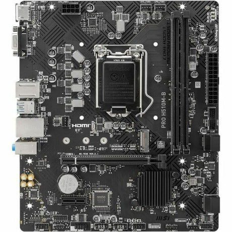 MSI PRO H510M-B Desktop Motherboard - Intel H470 Chipset - Socket LGA-1200 - Micro ATX