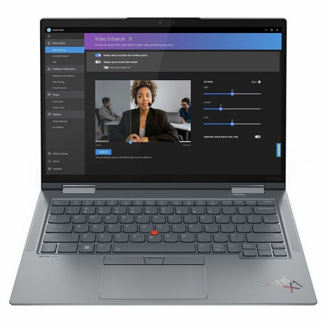 Lenovo ThinkPad X1 Yoga Gen 8 21HQ0076US 14" Touchscreen 2 in 1 Notebook - WQUXGA - Intel Core i7 13th Gen i7-1365U - vPro Technology - Intel Evo Platform - 16 GB - 512 GB SSD - English Keyboard - Storm Gray