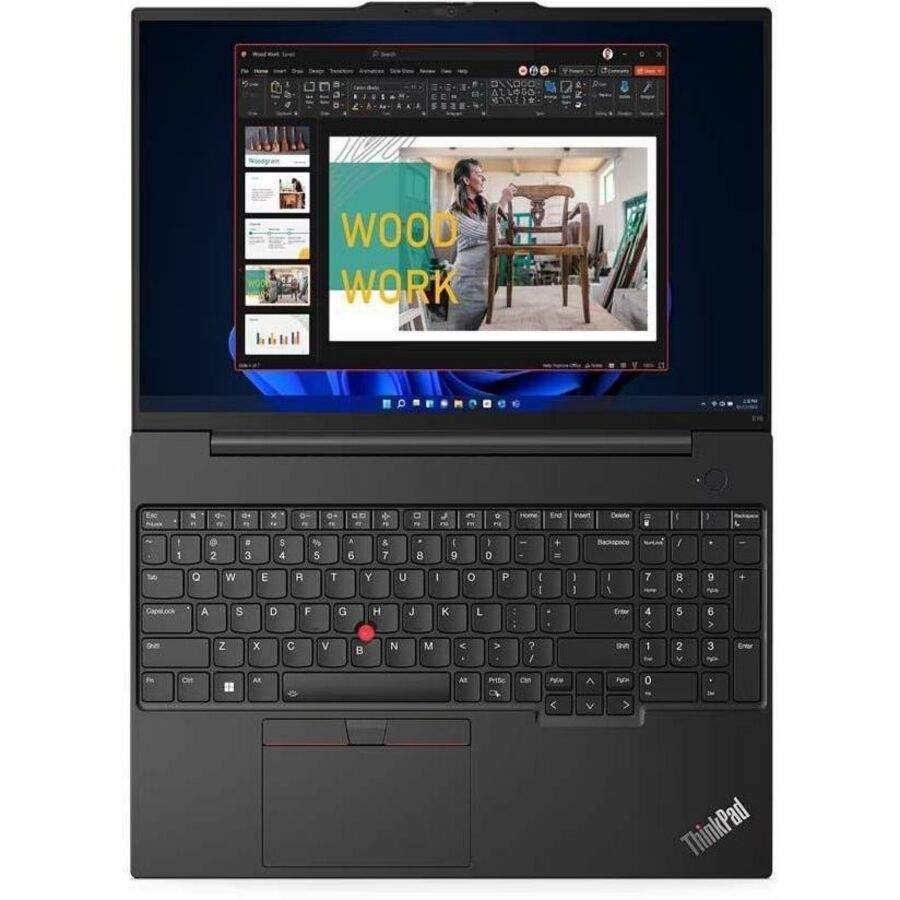 Lenovo ThinkPad E16 Gen 1 21JN0040US 16" Touchscreen Notebook - WUXGA - Intel Core i5 13th Gen i5-1335U - 16 GB - 512 GB SSD - English Keyboard - Graphite Black