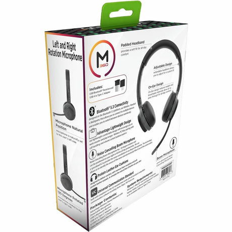 Morpheus 360 Advantage Stereo Wireless UC Headset with Boom Microphone HS6500SBT - Bluetooth Headphones