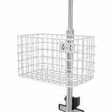 CTA Digital Medical Rolling Cart with VESA Articulating Arm, Basket, and Power Strip Holder