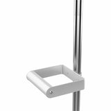 CTA Digital Compact Gooseneck Floor Stand with Accessories for 7-13-Inch Tablets (White)