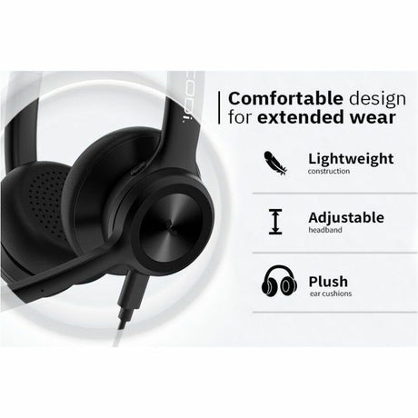 CODi CLARO Wired Stereo Dual Ear Headset