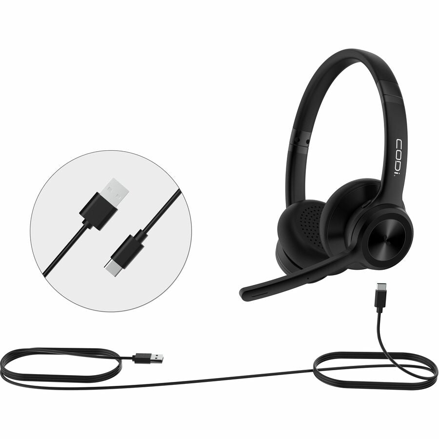 CODi CLARO Wired Stereo Dual Ear Headset