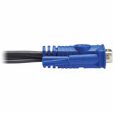 Eaton Tripp Lite Series 4-Port VGA KVM Switch with Built-In VGA, USB and 3.5 mm Audio Cables, TAA