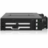 Icy Dock CP097 Drive Enclosure for 5.25" U.2, U.3, PCI Express NVMe 4.0 x4 - SFF-8654 SlimSAS Host Interface Internal - Black