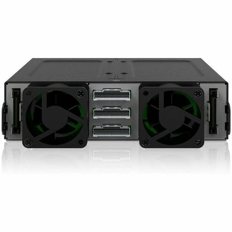 Icy Dock CP097 Drive Enclosure for 5.25" U.2, U.3, PCI Express NVMe 4.0 x4 - SFF-8654 SlimSAS Host Interface Internal - Black