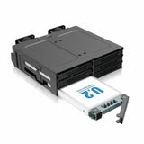 Icy Dock CP097 Drive Enclosure for 5.25" U.2, U.3, PCI Express NVMe 4.0 x4 - SFF-8654 SlimSAS Host Interface Internal - Black