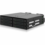 Icy Dock CP097 Drive Enclosure for 5.25" U.2, U.3, PCI Express NVMe 4.0 x4 - SFF-8654 SlimSAS Host Interface Internal - Black