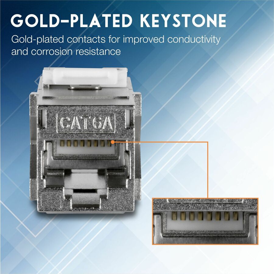 TRENDnet Cat6A RJ-45 Keystone Inline Coupler (6-Pack)