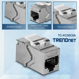 TRENDnet Cat6A RJ-45 Keystone Inline Coupler (6-Pack)