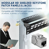 TRENDnet Cat6A RJ-45 Keystone Inline Coupler (6-Pack)