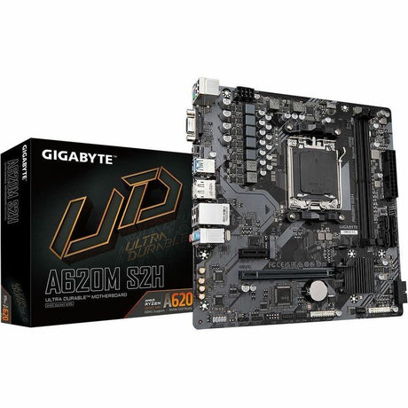 GIGABYTE Ultra Durable A620M S2H Desktop Motherboard - AMD A620 Chipset - Socket AM5 - Micro ATX