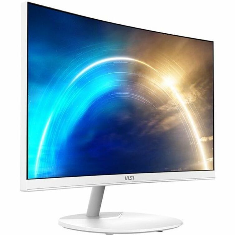 MSI Pro Pro MP241CAW 24" Class Full HD Curved Screen LED Monitor - 16:9 - Matt White