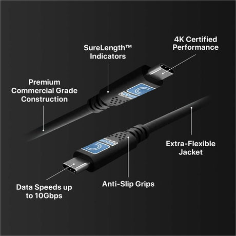 6FT USB GEN2 10G C M TO C M 4K