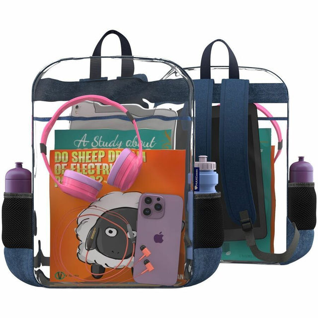 MAXCases Extreme Clear Backpack w/1 Compartment (See-Through Backpack)