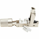 Eaton Tripp Lite Series Cat8 STP Class 1 Field-Termination Plug, 568A/568B, TAA
