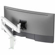 Atdec Mounting Arm for Monitor, Curved Screen Display, Flat Panel Display, All-in-One Computer - White - Landscape/Portrait