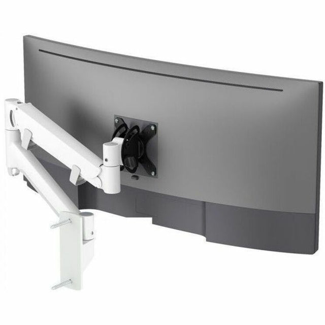 Atdec Mounting Arm for Monitor, Curved Screen Display, Flat Panel Display, All-in-One Computer - White - Landscape/Portrait