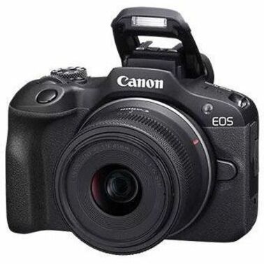 Canon EOS R100 24.1 Megapixel Mirrorless Camera with Lens - 0.71" - 1.77" - Black