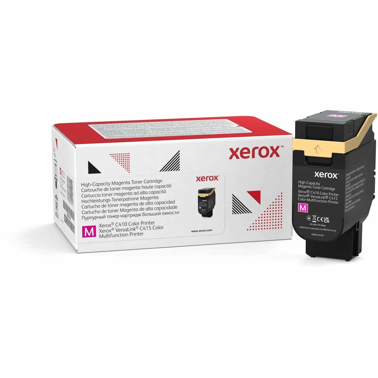 Xerox Genuine Xerox&reg; C410 Color Printer, VersaLink&reg; C415 Color Multifunction Printer Magenta High capacity Toner Cartridge (7000 Pages) - 006R04687