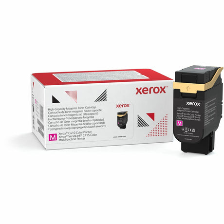 Xerox Genuine Xerox&reg; C410 Color Printer, VersaLink&reg; C415 Color Multifunction Printer Magenta High capacity Toner Cartridge (7000 Pages) - 006R04687