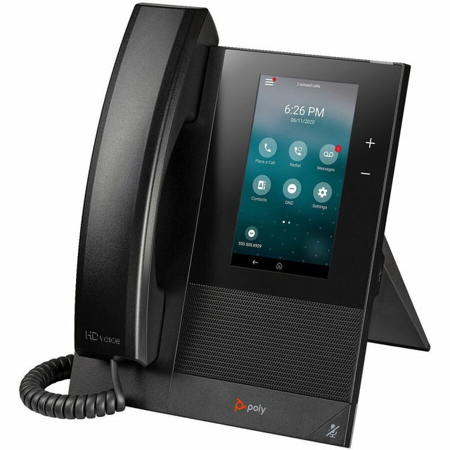 Poly CCX 400 IP Phone - Corded - Corded - Wall Mountable, Desktop - Black