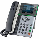 Poly Edge E500 IP Phone - Corded - Corded - Desktop - Black - TAA Compliant