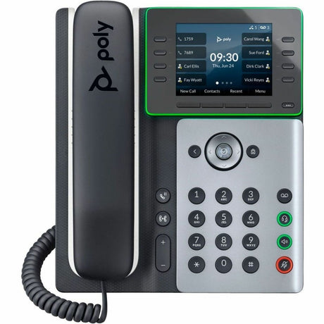 Poly Edge IP Phone - Corded - Corded - Bluetooth - Desktop, Wall Mountable