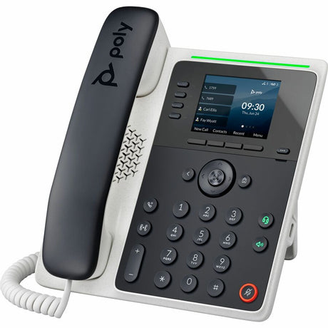 Poly Edge E220 IP Phone - Corded - Corded/Cordless - Bluetooth - Desktop, Wall Mountable - Black