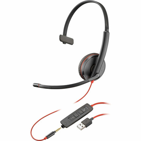 Poly Blackwire 3215 Monaural USB-A Headset (Bulk)