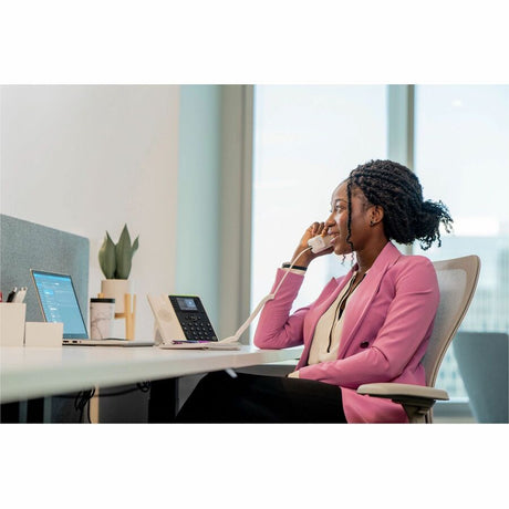 Poly Edge E220 IP Phone - Corded - Corded - Bluetooth - Desktop, Wall Mountable - Black
